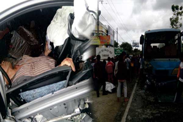 Kontra Bus, Seorang Nenek Meninggal