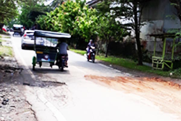 Jalanan Kota Tebingtinggi Rusak