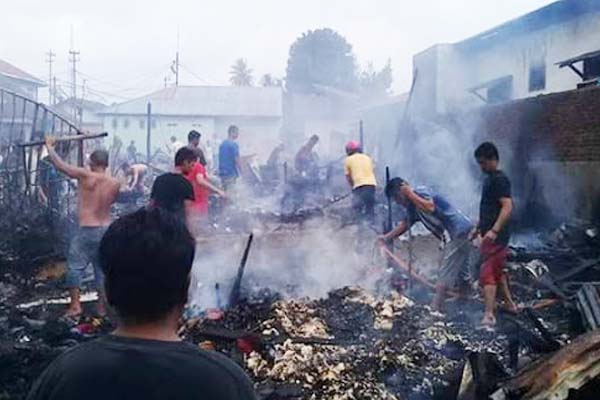 Enam Rumah Ludes di Sidimpuan