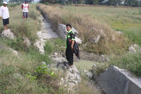 Belum Lagi Dipakai, Irigasi Sudah Jebol