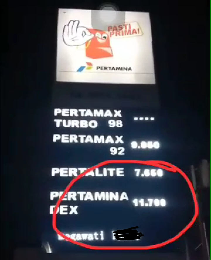 Papan Totem Running Teks Pertamina Kena Hack