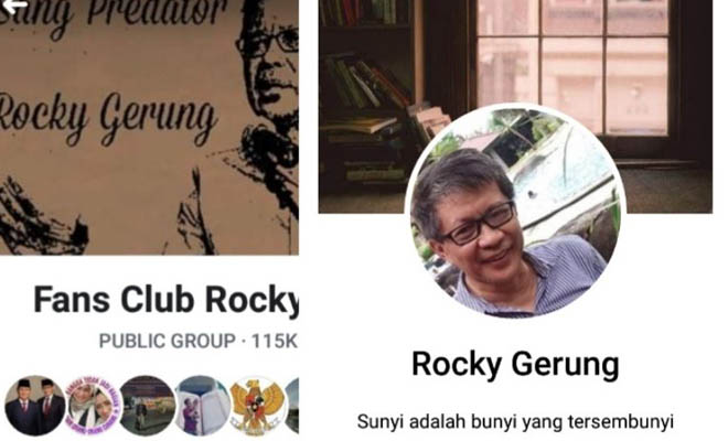 Giliran Akun Facebook Rocky Gerung Dilaporkan