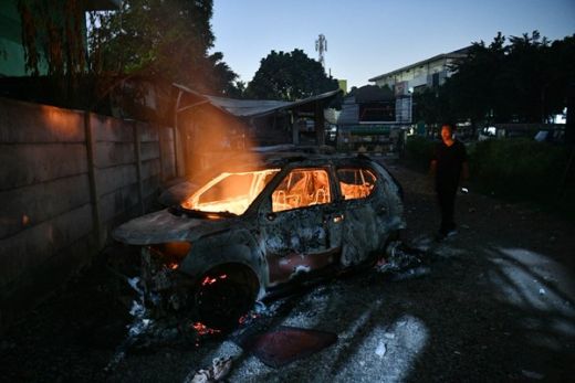 Polisi Bantah Asrama Brimob Terbakar