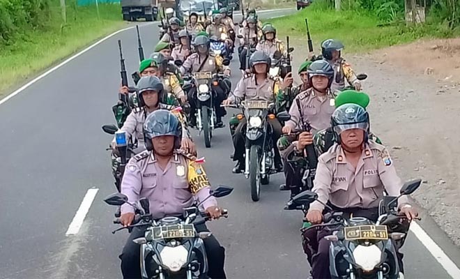 TNI/Polri Gelar Patroli dDi Kota Padangsidimpuan