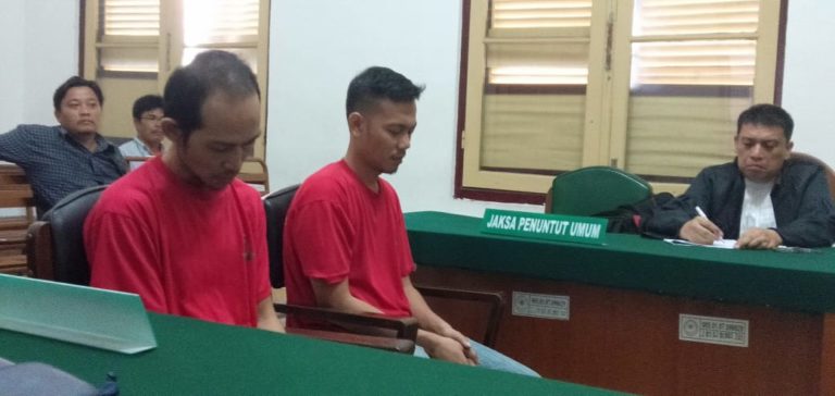 Dua Terdakwa Pemilik 20 Kg Sabu Divonis Seumur Hidup