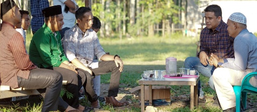 Bobby Nasution anjangsana ke Taman Edukasi Alquran, Jalan Durung I Andansari, Kelurahan Terjun, Kecamatan Medan Marelan. (mimbar/ist)
