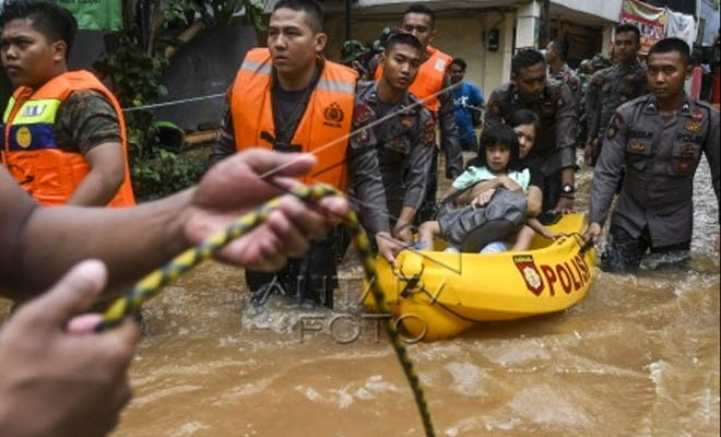 Pengungsi Banjir Jakarta