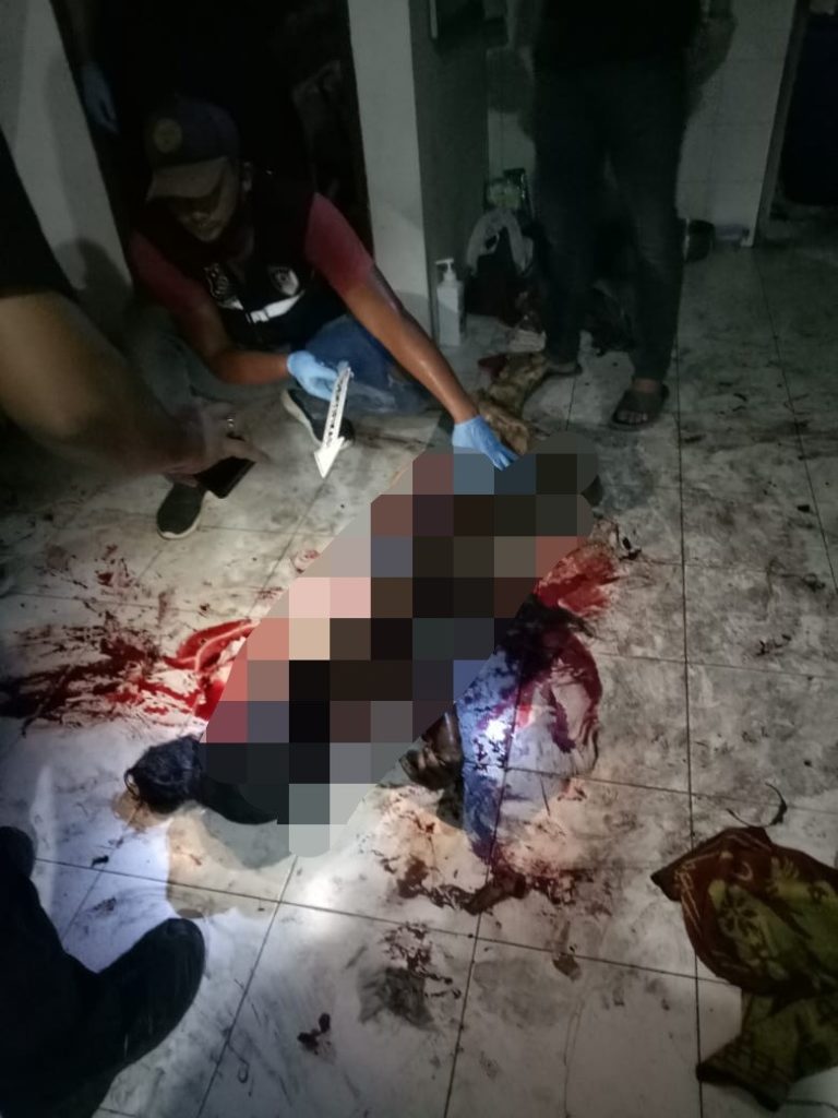 Jasad Elvina tewas terbaring di rumah Jefry di Komplek Cemara Asri. (mimbar/ist)