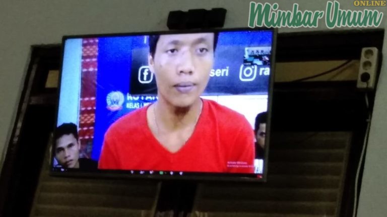 Terdakwa Fauzan pemilik ganja divonis 2 tahun penjara. (mimbar/jepri)