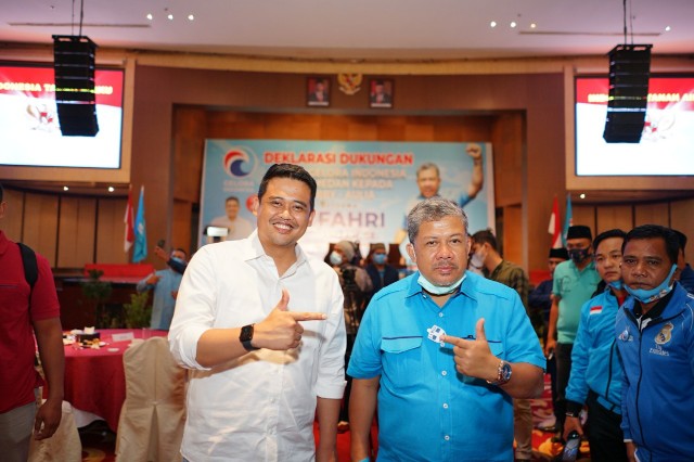 Fahri Hamzah dan Bobby Nasution. (ist)