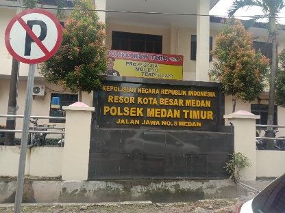 Markas Polsek Medan Timur. (mimbar/dody ferdy)