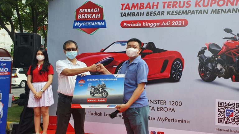 Denny dapat Motor BMW R 1250 GS dari MyPertamina