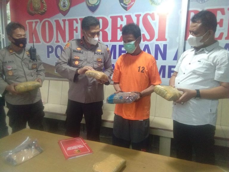 Bandar Ganja Tembung Diringkus Polsek Medan Area