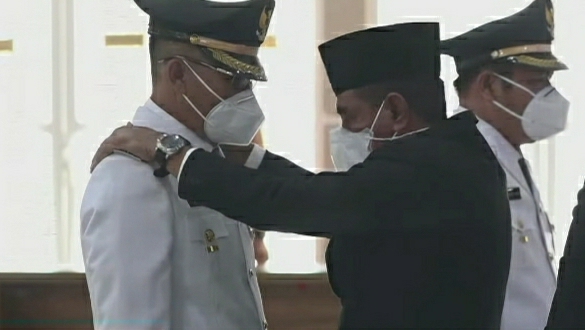 Gubernur Sumut Lantik Edimin- Ahmad Padli Tanjung
