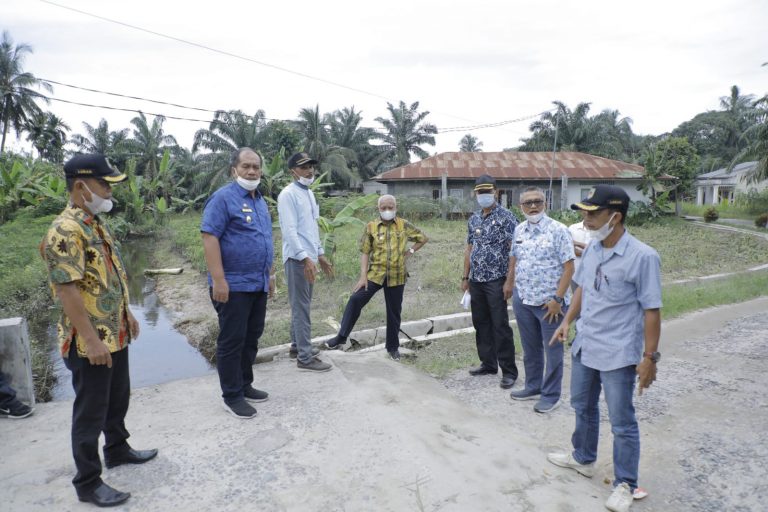 Bakal di Normalisasi, Bupati dan Wakil Bupati Asahan Tinjau Saluran Air di Binjai Serbangan