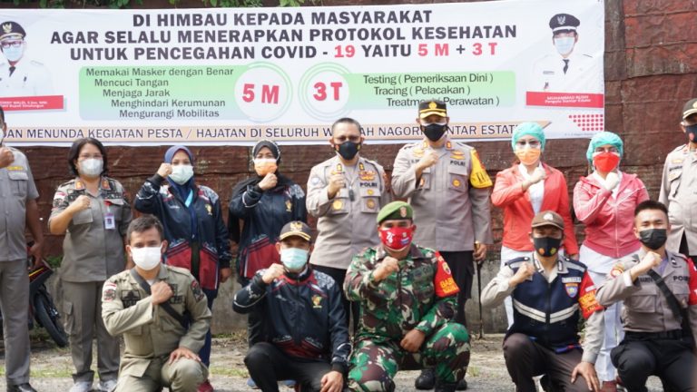 Kapolres Simalungun Komit Putus Mata Rantai Penyebaran Covid-19 Saat Terima Kunker Wadir Binmas Polda Sumut