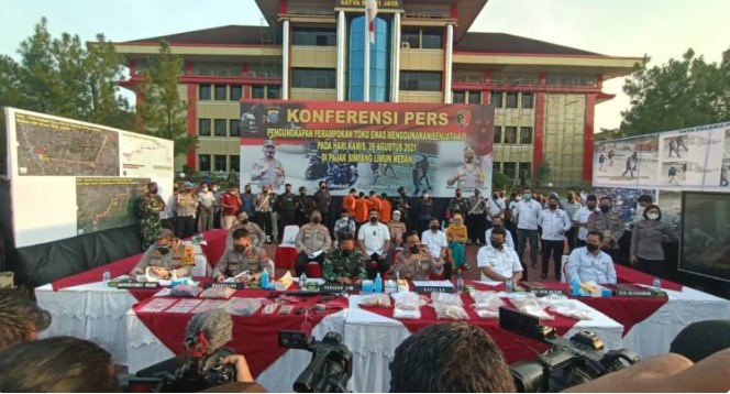 Perampokan Toko Emas Simpang Limun Terencana dengan Baik, Polda Sumut Tangkap 5 Pelaku