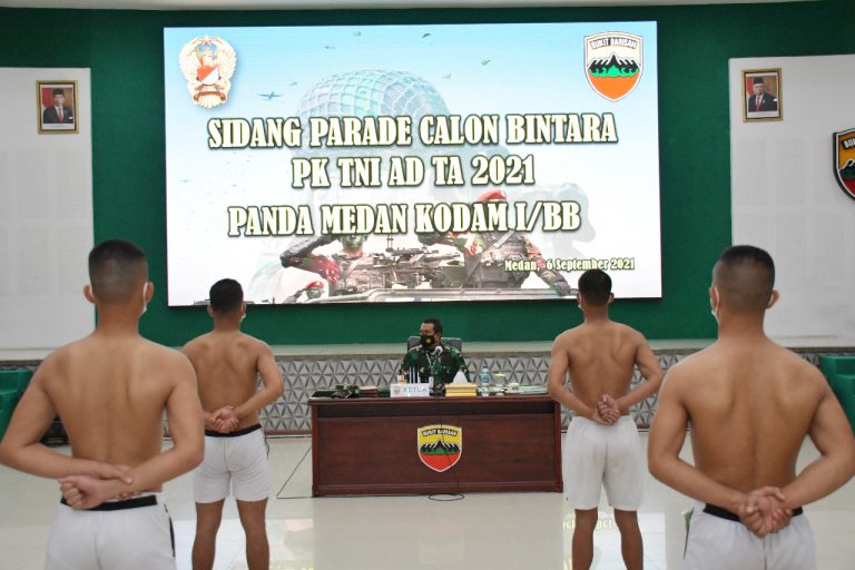 Kasdam I/BB Pilih Calon Prajurit Tangguh Modern dan Profesionalisme