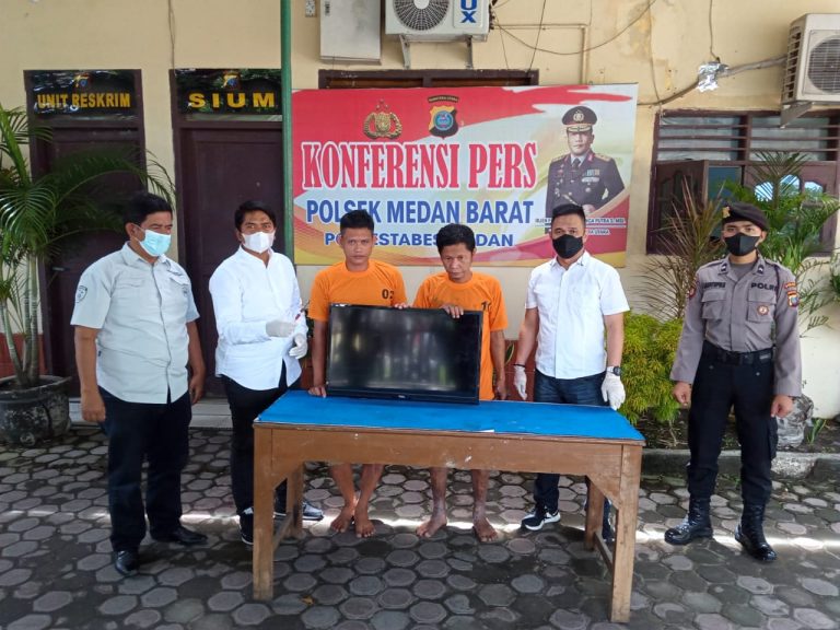 Dua Pria Pembobol Rumah Diciduk Polsek Medan Barat