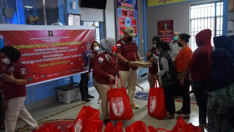 Peringati HDKD, Lapas Tanjung Gusta Gelar Bakti Sosial dan Donor Darah