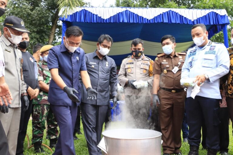 Narkoba Seberat 13 Kg Dimusnahkan di Binjai