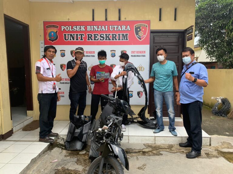 CCTV Beri Petunjuk, Polisi Bekuk Dua Curanmor Binjai