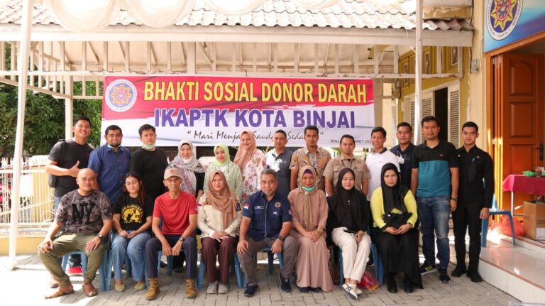 Anggota IKAPTK Binjai Gelar Donor Darah