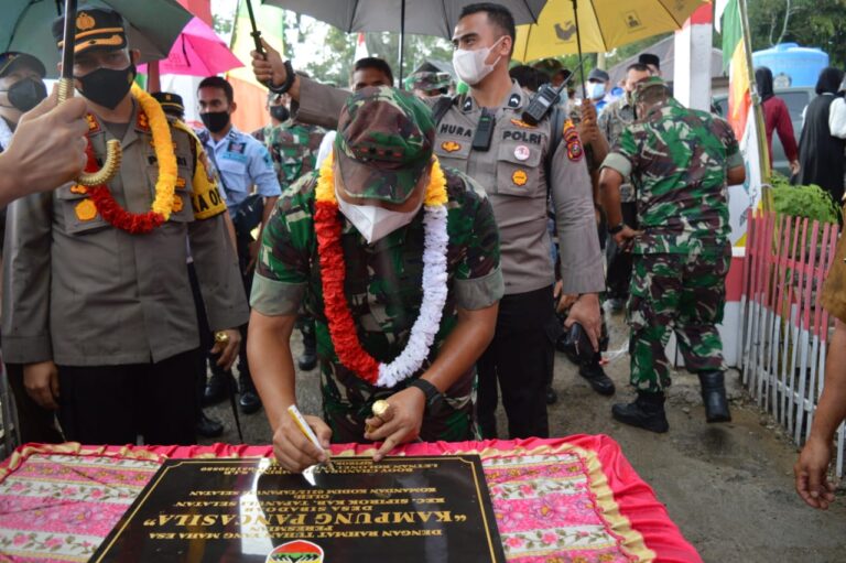 Resmi! Desa Sibadoar Jadi Kampung Pancasila