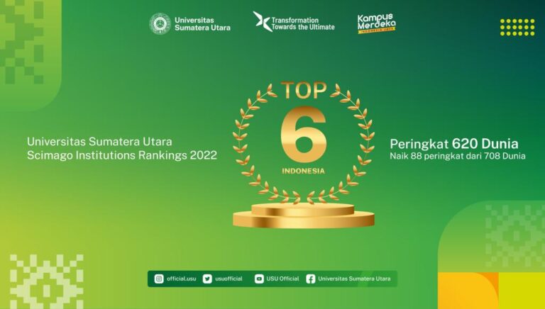 USU Naik Peringkat Scimago Institutions Rankings 2022