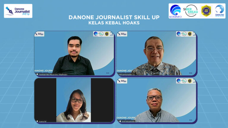 Danone Indonesia Berkolaborasi dengan Kemkominfo, Dewan Pers dan MAFINDO Gelar Kelas Kebal Hoaks untuk Jurnalis