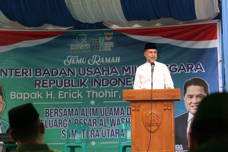 Wagub Sumut Sambut Kunjungan Menteri Erick Thohir di Al Washliyah
