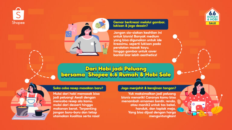Dari Hobi Jadi Peluang bersama Shopee 6.6 Rumah & Hobi Sale