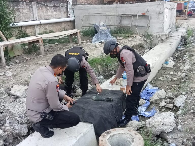 Polisi Amankan Mortir Bom di Lokasi Pembangunan RS Columbia Medan