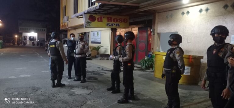 Polrestabes Medan Gelar Patroli Gabungan, Menyisir Tempat Rawan Aksi Kejahatan Malam Hari