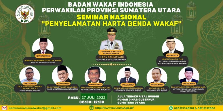 Gubsu Akan Buka Seminar Penyelamatan Harta Benda Wakaf