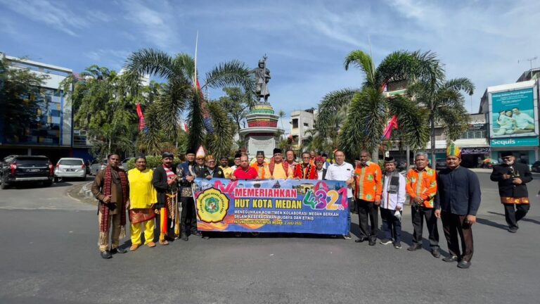 Peringati HUT Kota Medan ke 432, Forkala Medan Lepas Merpati Tanda Kedamaian dan Keharmonisan