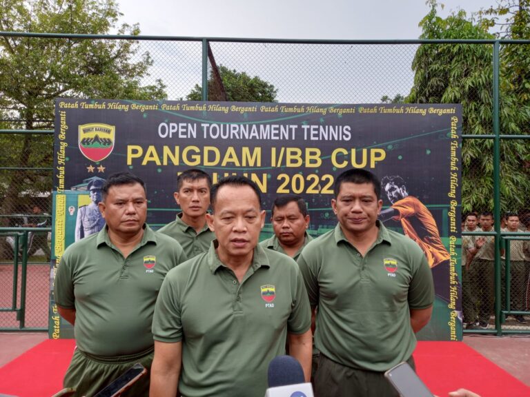 Open Turnamen Tennis Pangdam I/BB Cup 2022 Dibuka