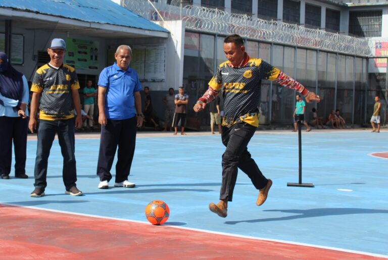 Pekan Olahraga di Lapas Sidimpuan Resmi Dibuka Indra Kesuma