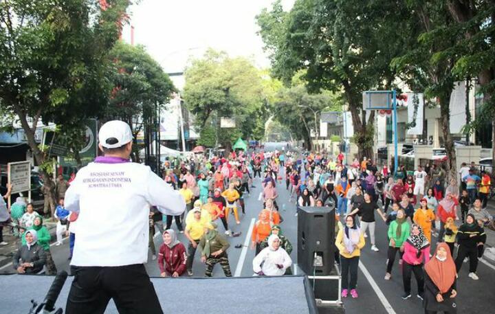 Wujudkan Masyarakat Sehat, Pemko Medan Rutin Gelar CFD