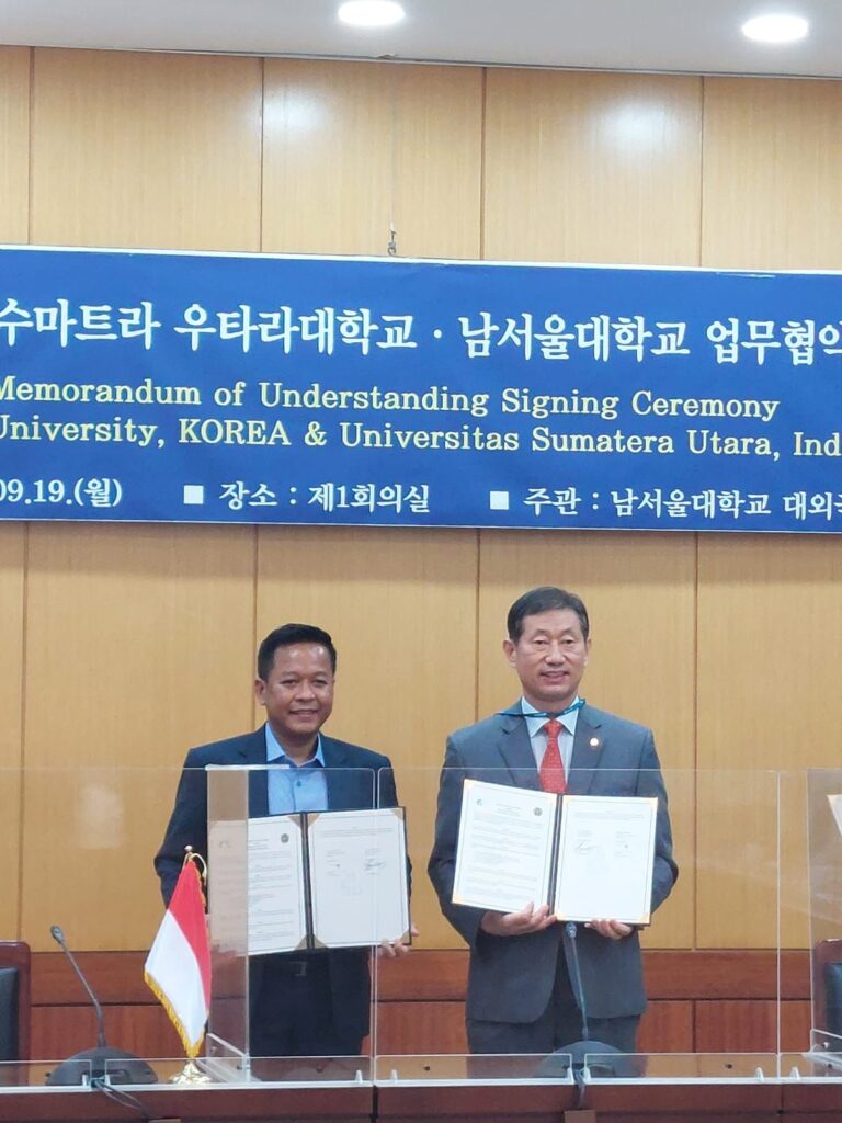 USU Kerja Sama Dua Universitas Korea Selatan