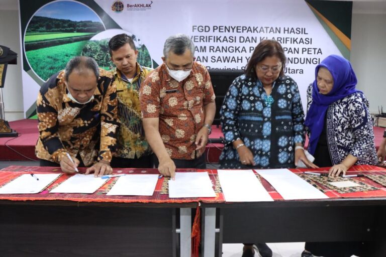 Pemko Binjai Komit 257,50 Ha Lahan Sawah Dilindungi