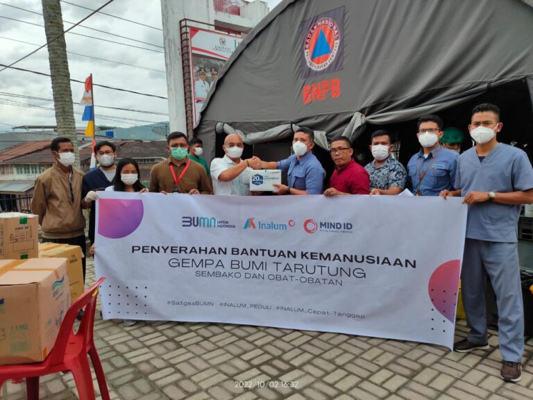 INALUM Salurkan Bantuan Kepada Korban Gempa Tapanuli Utara