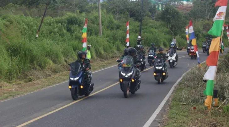 Danrem 023/KS Pimpin Touring Dengan Prajurit