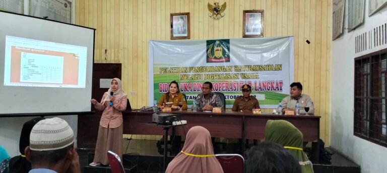 Dinas Koperasi Langkat Adakan Kegiatan Pelatihan UKM di Desa Pantai Cermin