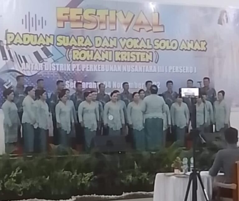 Paduan Suara DLab-3 Juara Pertama se-PTPN III