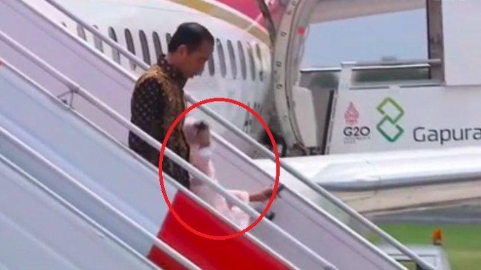 Iriana Jokowi Terpeleset di Tangga Pesawat