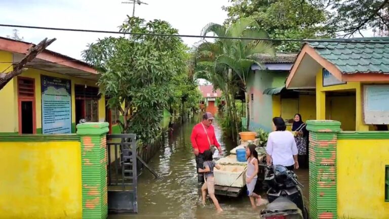 Areal Pertanian dan Sekolah Di Tanjung Pura pun Kini Terendam Banjir