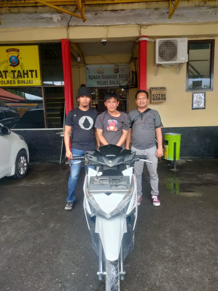 Gelapkan Motor Ojol, Warga Marelan Diamankan Polres Binjai