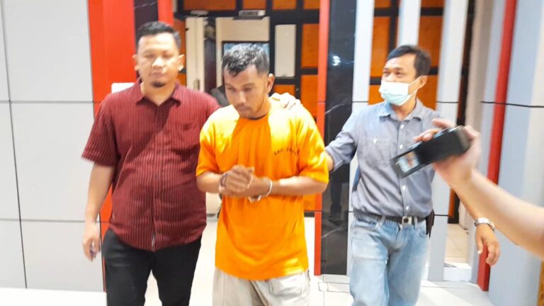 Unit PPA Satreskrim Polrestabes Medan Tahan Pelaku Cabul Terhadap Anak