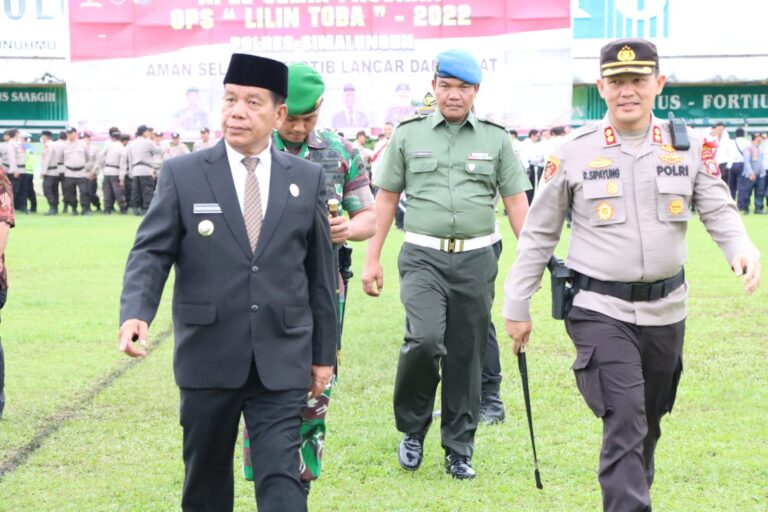 Polres Simalungun Gelar Apel Gelar Apel Operasi Lilin Toba 2022